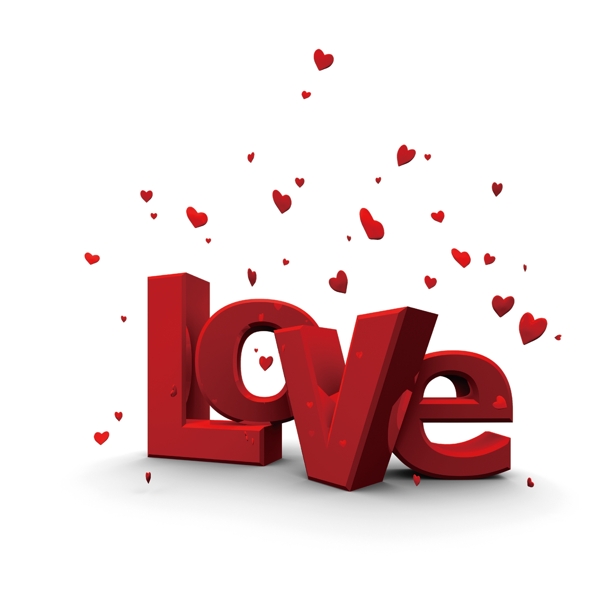 love愛心立體字