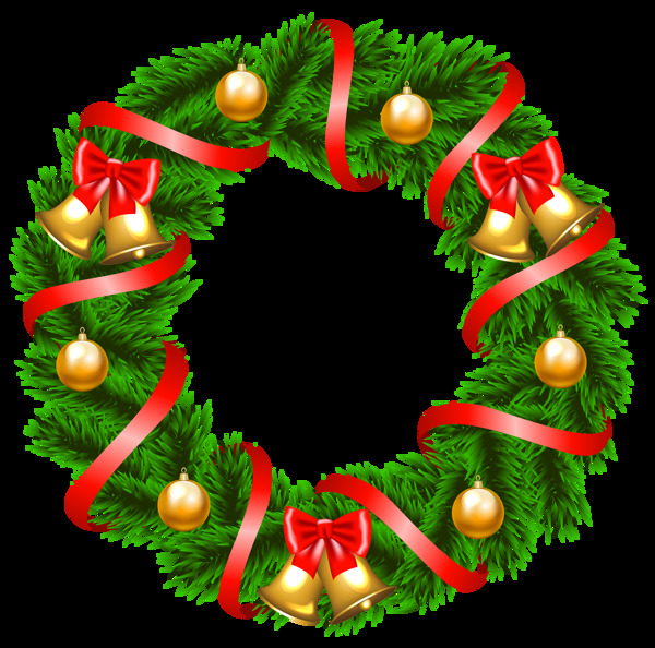圣诞节装饰用圆形花环