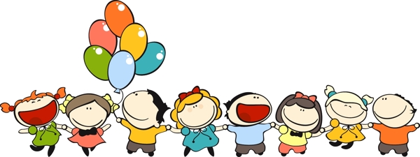 卡通兒童玩耍插畫(huà)圖片
