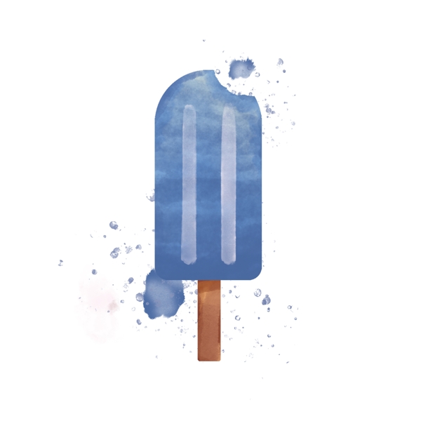夏日蓝莓味酸甜冰淇淋