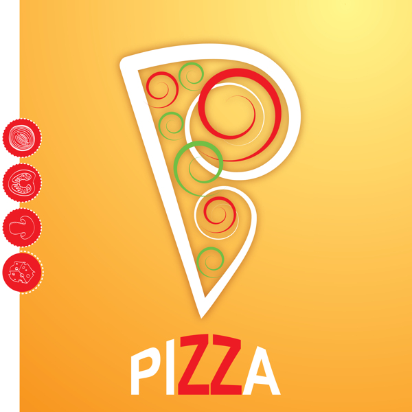 卡通pizza03vector