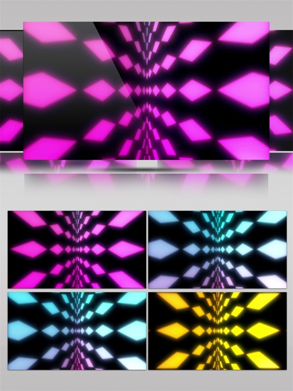 紫色光束三角视频素材