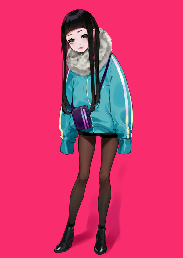 彩色人物動漫插畫背景
