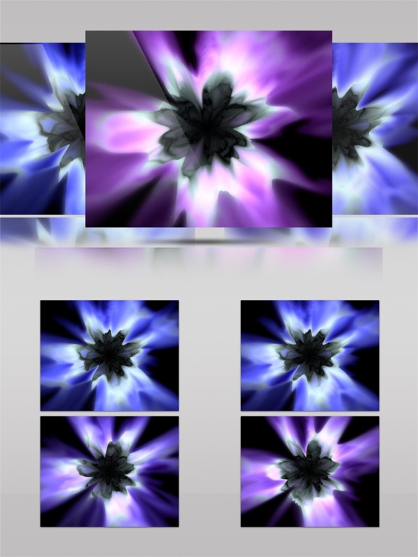 紫色光束万花筒视频素材