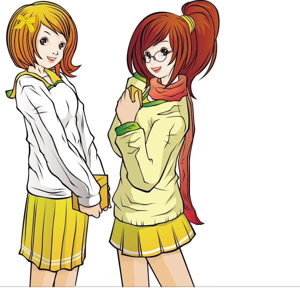 女性世界矢量人物AI0298