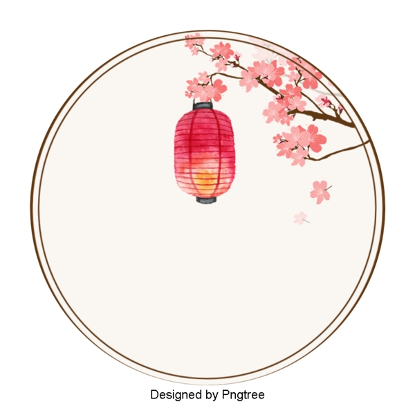 中国春节花灯文本框的设计