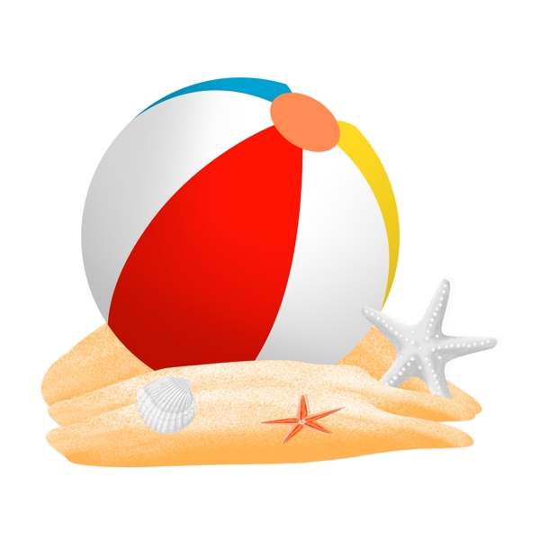 沙滩海星皮球