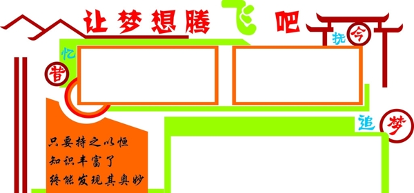 校園文化墻教室墻面學(xué)習(xí)園地