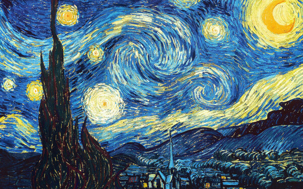 手繪星空圖片