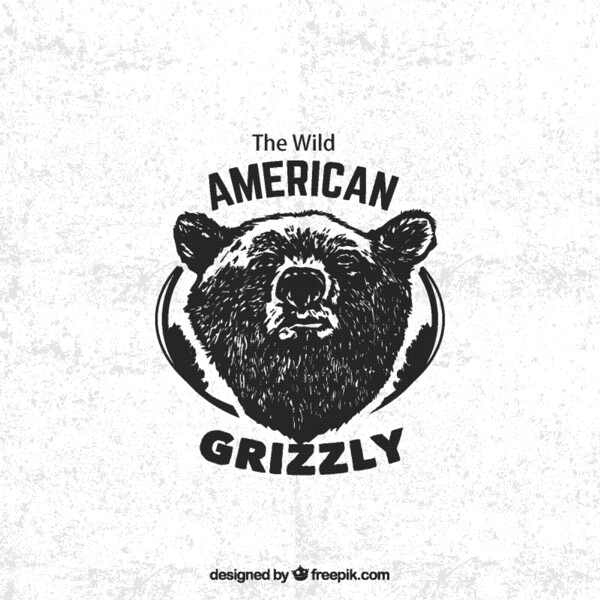 美国灰熊徽章图片