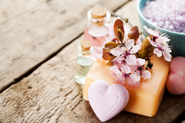 香皂与花卉图片