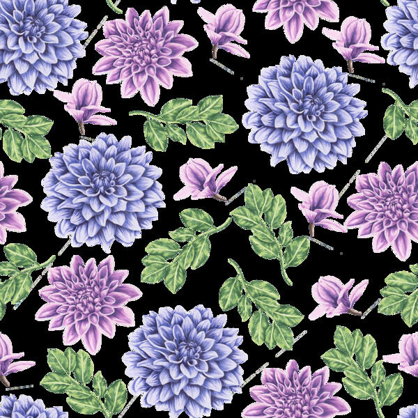 紫藍(lán)花球卡通透明素材
