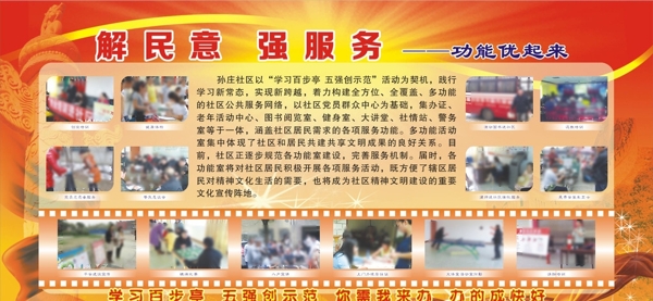 五強創(chuàng)示范功能優(yōu)起來展板
