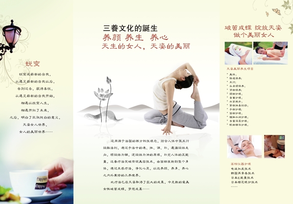 養(yǎng)生折頁圖片