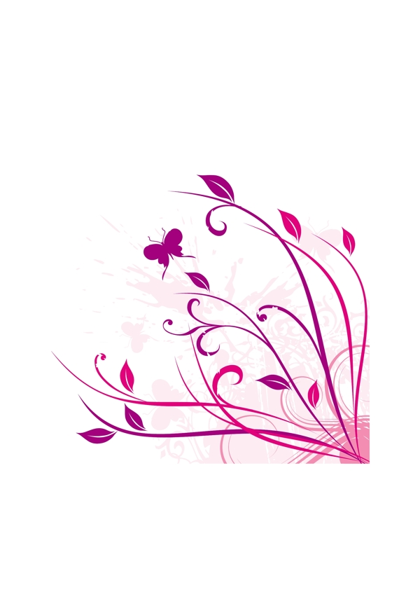 歐美花紋034矢量CDR