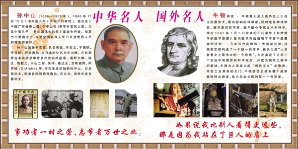 名人展板圖片