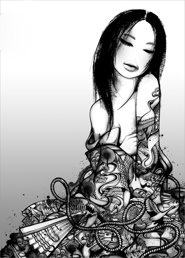 位圖插畫時(shí)尚插畫人物插畫插畫師免費(fèi)素材
