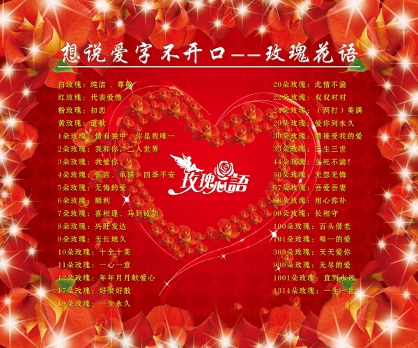 玫瑰花語圖片