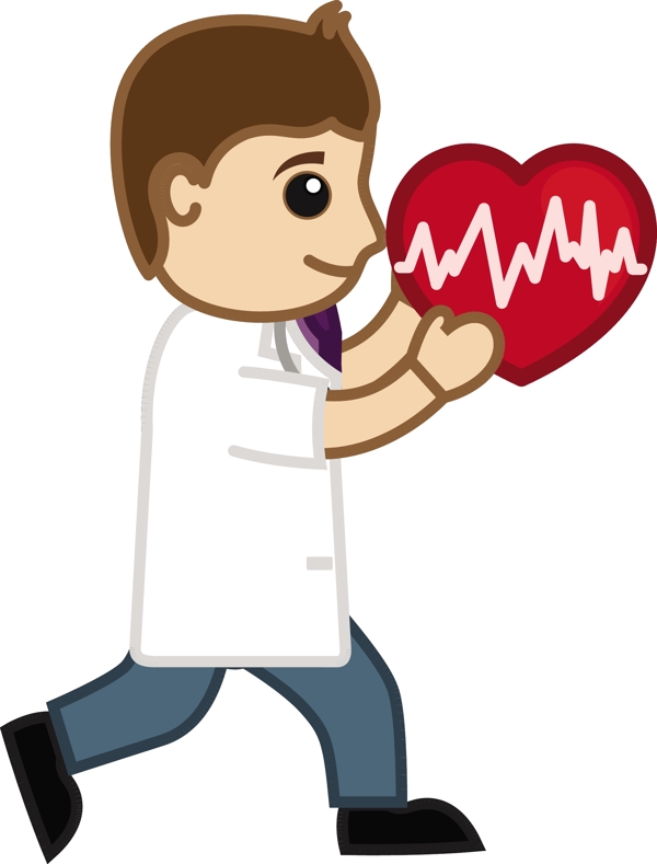 心脏移植的概念医卡通矢量字符