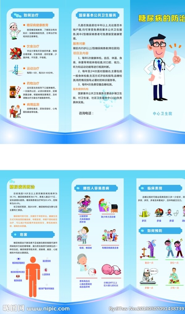 糖尿病三折頁