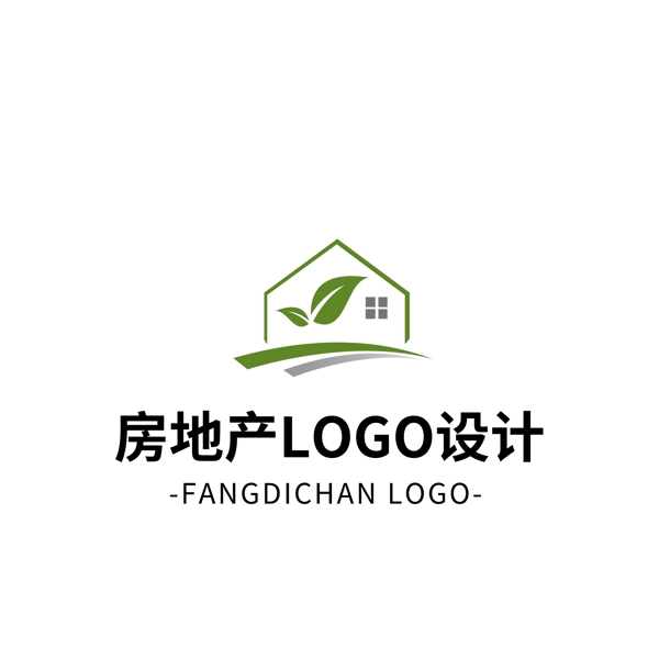 簡約大氣創(chuàng)意房地產logo標志設計