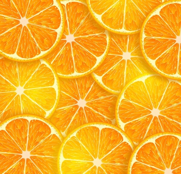 橙子背景素材甜橙切片背景
