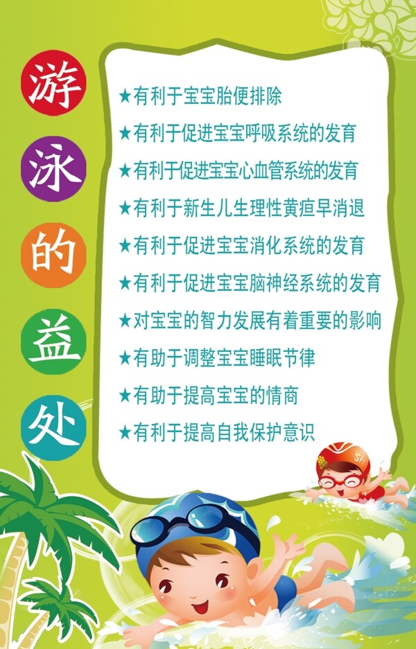 游泳的好處圖片