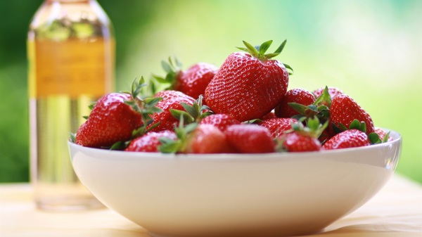 草莓水果食物背景