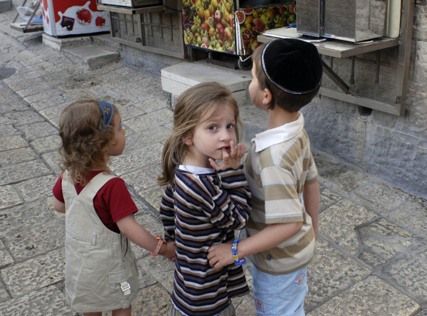 犹太儿童摄影图片