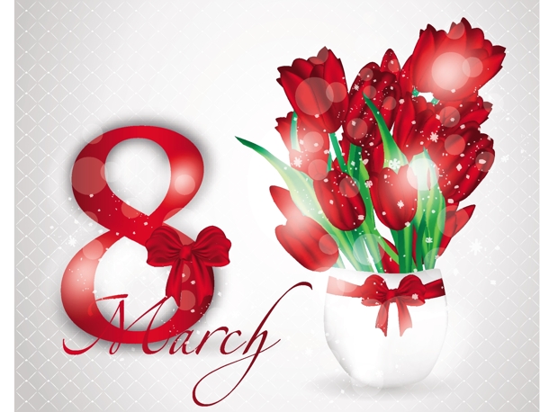 三八婦女節(jié)郁金香鮮花圖片