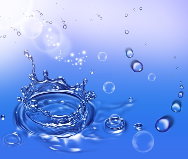 水花陽光水滴水泡