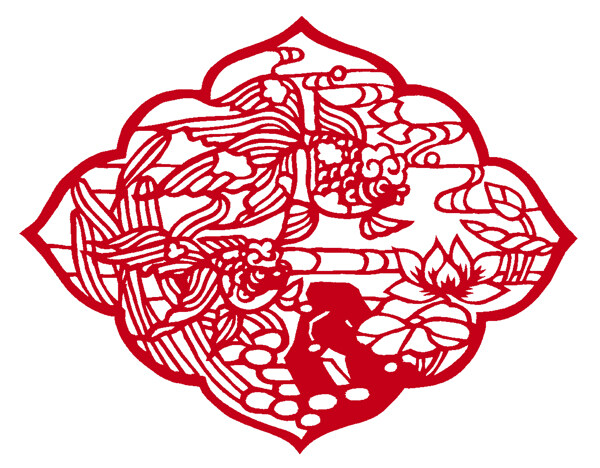 窗花剪紙民間美術(shù)0008