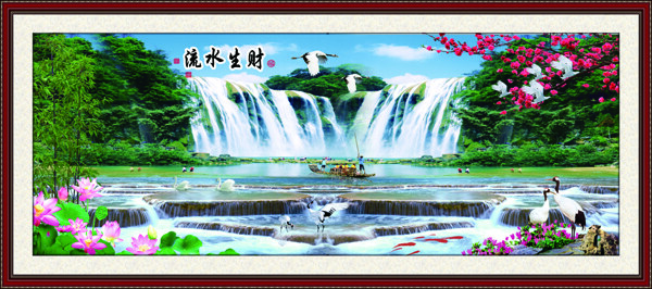 河流山水風(fēng)景裝飾畫