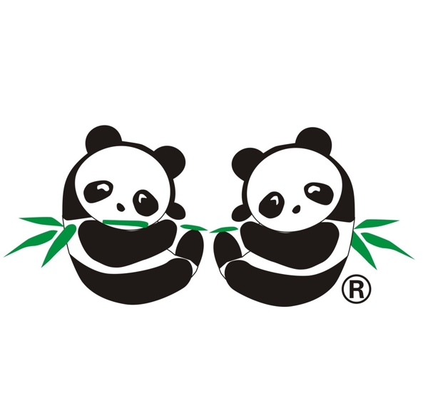 双熊猫标志