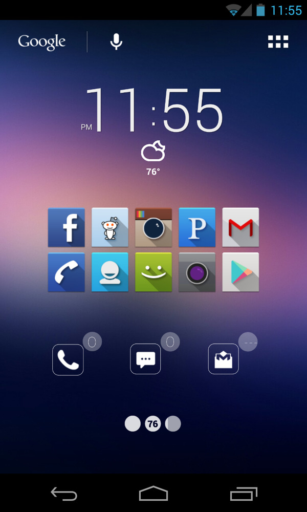 Nexus的iOS7ish
