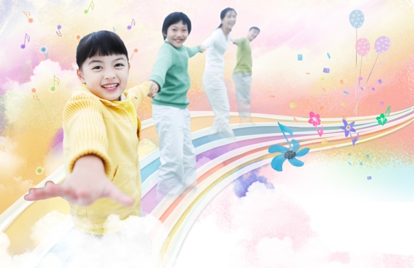 唯美兒童psd圖片3