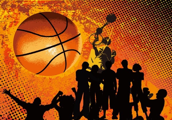 篮球概念背景图图片