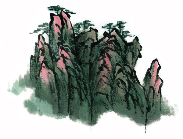 水墨山水畫圖片