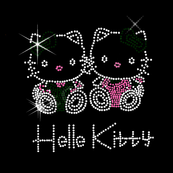 燙鉆動物貓hellokitty免費(fèi)素材