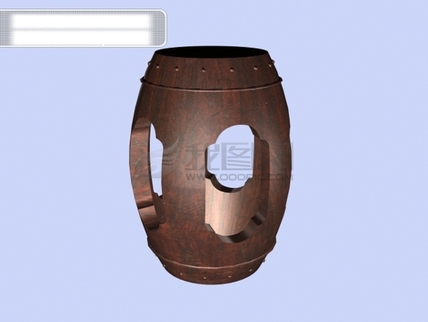 3d仿古木凳