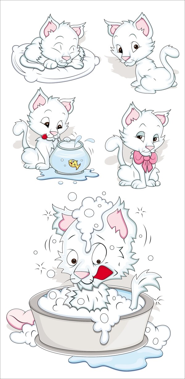 貓矢量插畫