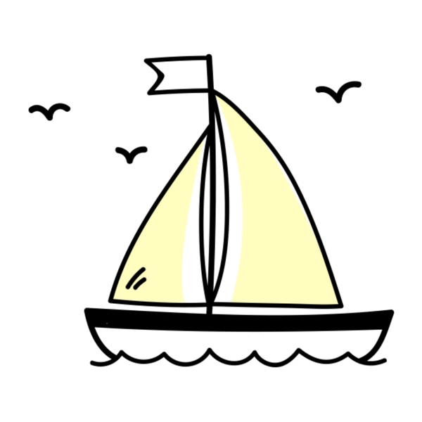 清新帆船