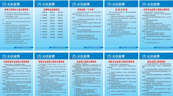 監(jiān)理公司制度牌圖片