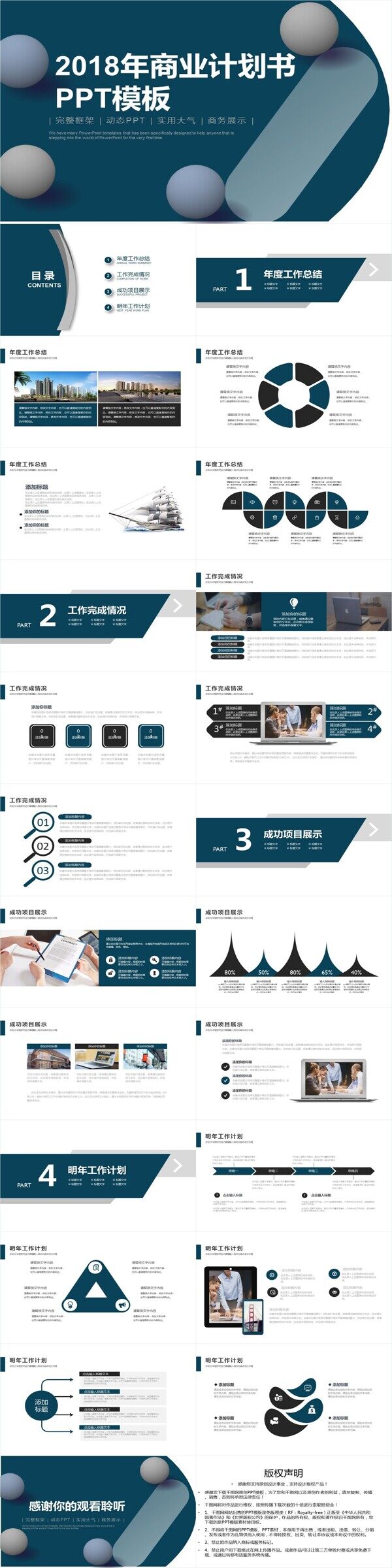 2018年商业计划书PPT模板