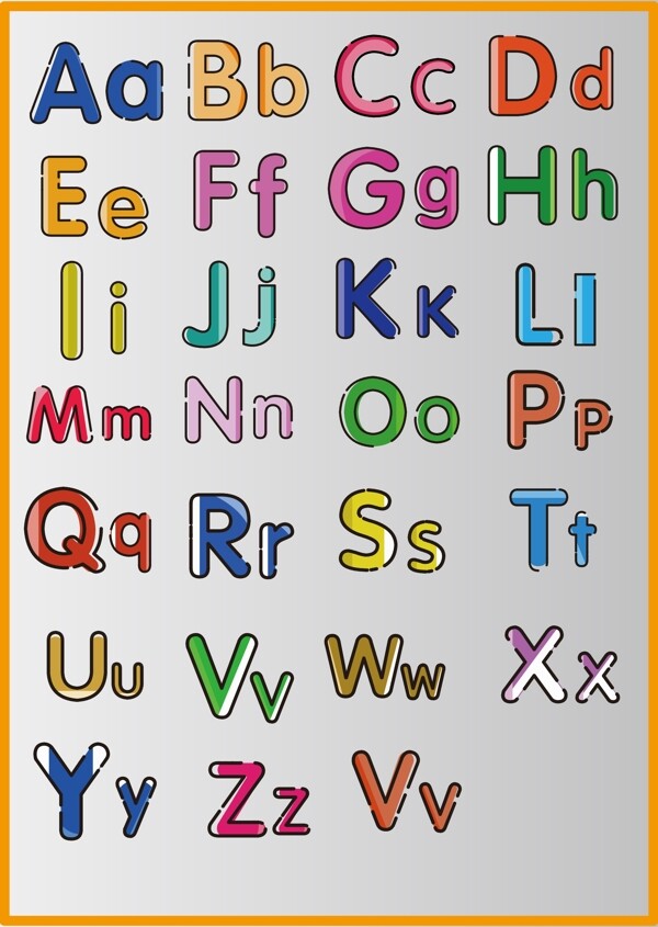 MBE风格图标英文字母