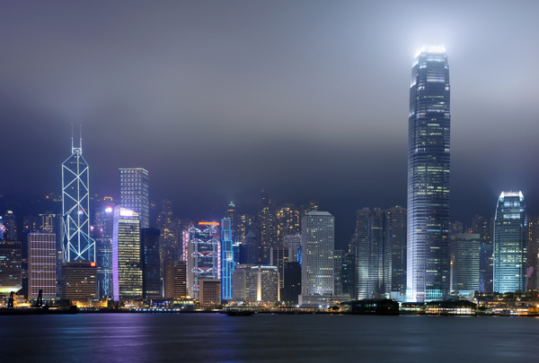 香港维多利亚港夜景图片图片