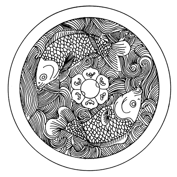 魚蝦紋樣傳統(tǒng)圖案0076