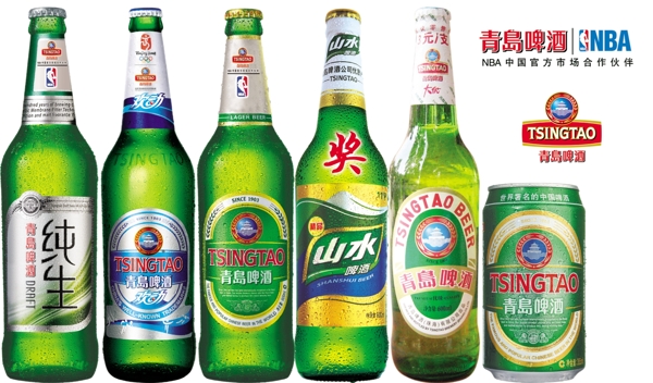 青岛全部啤酒及标志图片