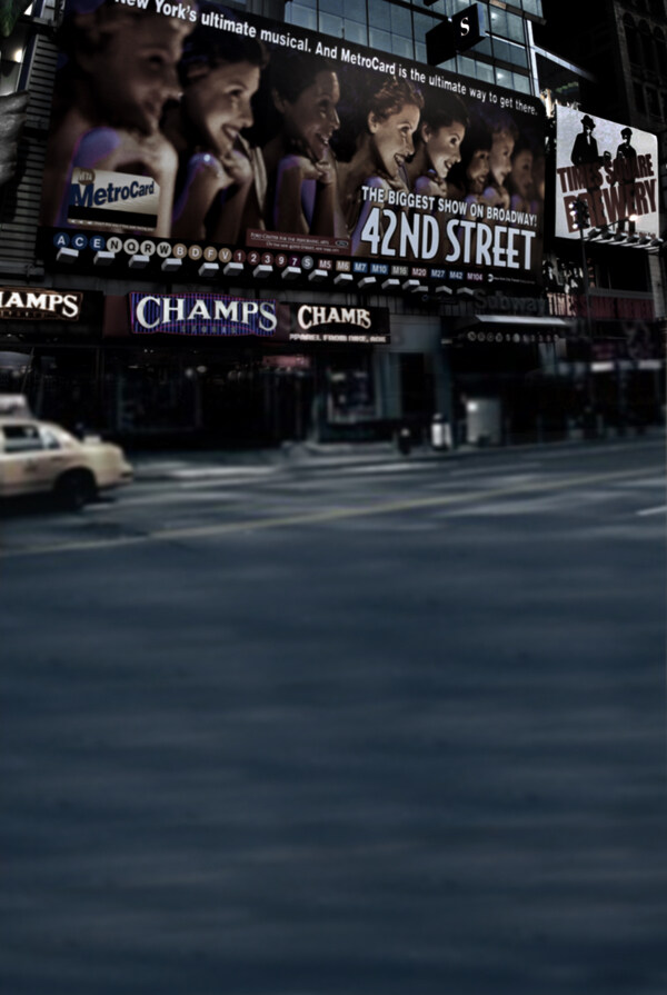 城市街道与大商场影楼摄影背景图片