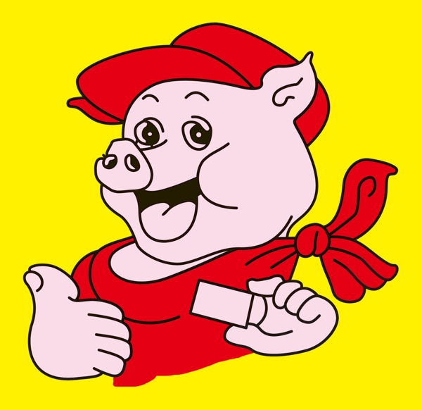 卡通猪安佑猪